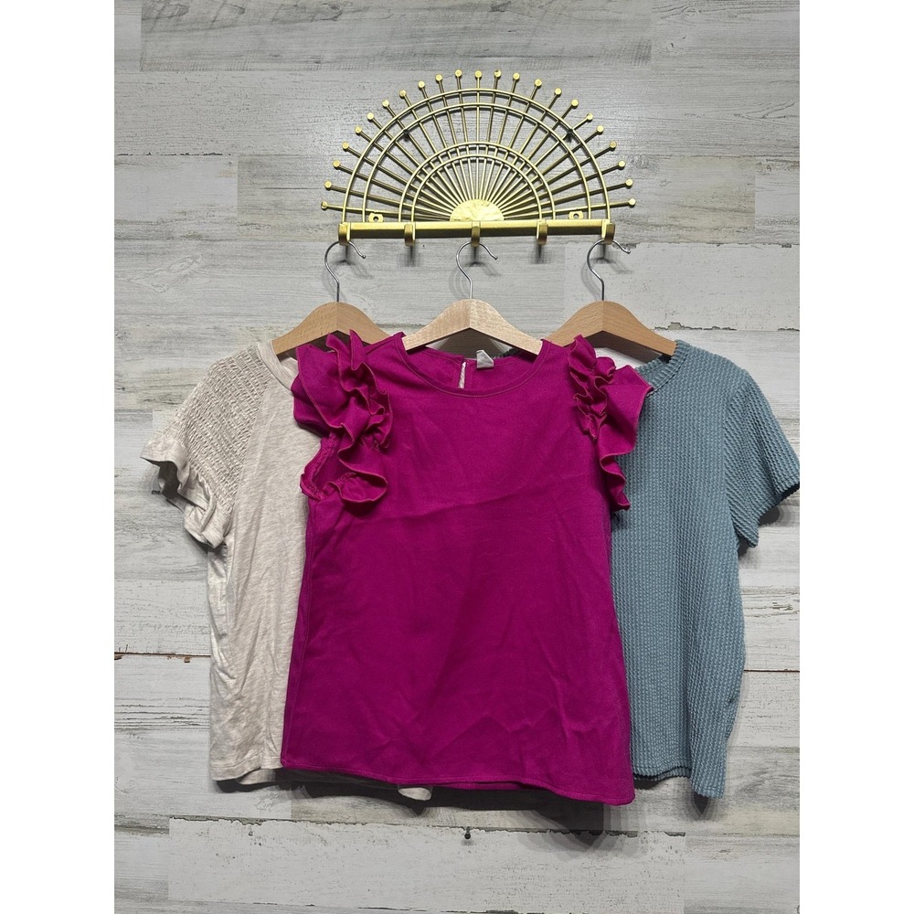 Copper Key Moa Moa SHEIN Tops Bundle Girls Large 10/12 Ruffle Smock EUC